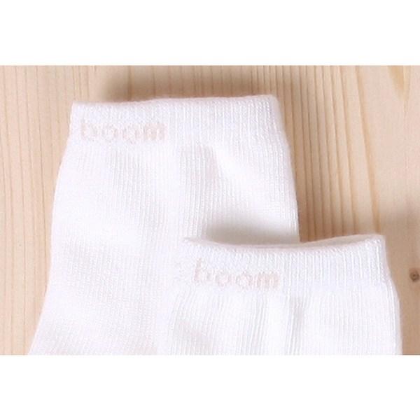Organic Boom 3 Pairs of Basic Short Socks for Newborns, Korean Baby Products