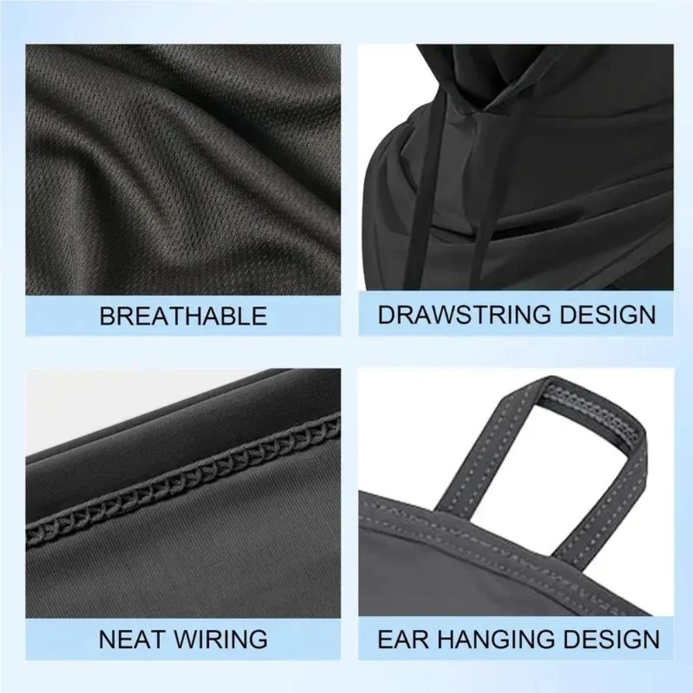 1Pcs Autumn 360° Lightweight Comfortable Hood Sun Protection Shroud Mask for Outdoor Activities Fishing Surfing Cycling Hiking