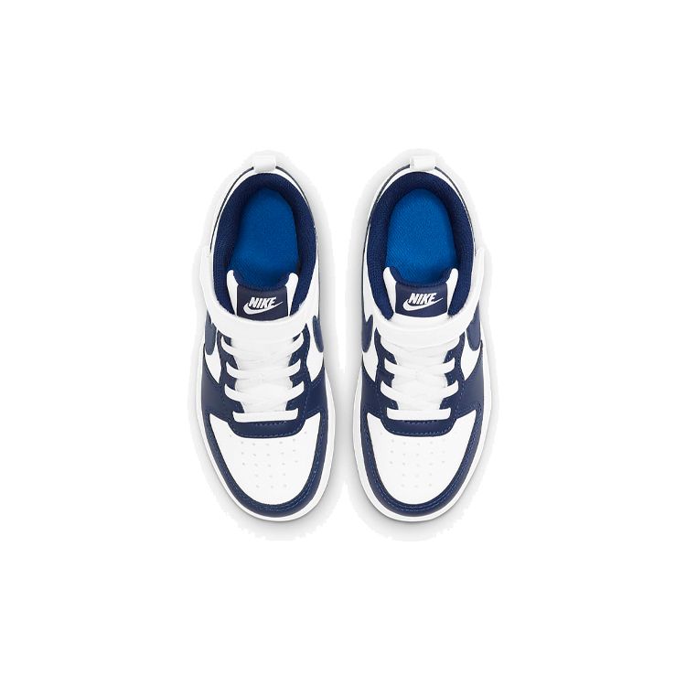 Nike Court Borough Low 2 PS White Signal Blue Kids Sneakers Blue-Void BQ5451-107