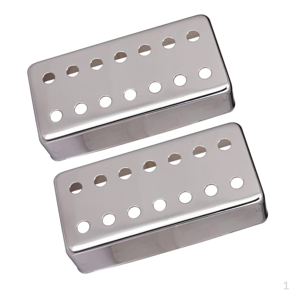 2x Brass 14 Holes 7 String Electric Guitar Pickup Covers