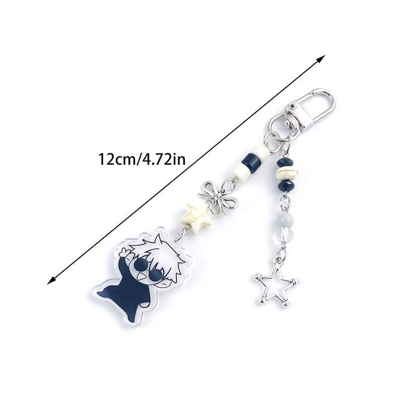 Y2K Anime Jujutsu Kaisen Keychain Creative Vintage Gojo Geto Keychain Mobile Phone Charm Bag Pendant For Couple Gifts