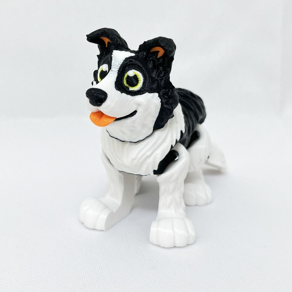 3D Printing Multi Joint Dachshund Toys Multi-Jointed Simulated Border Collie Figurine  Kids Adults