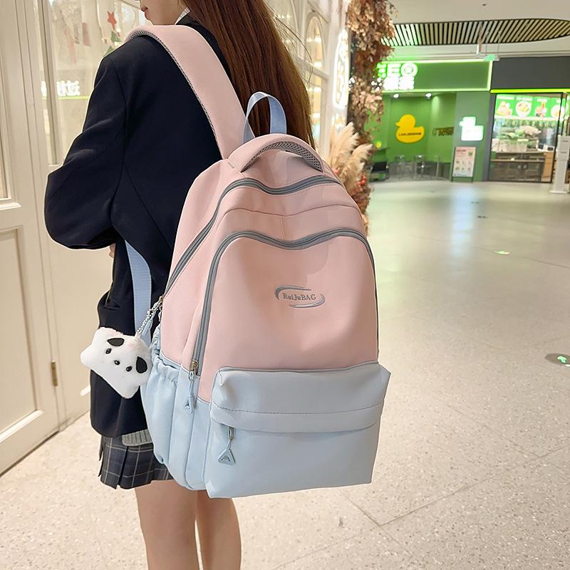 Schoolbag1011 new Korean version schoolbag college style large capacity schoolbag niche student backpack lightweight waterproof backpack