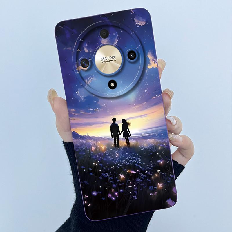 For Honor Magic5 Lite 5G Case Simplicity flower Silicone Soft Back Cases For Magic6 Lite 5G Cover Magic 5Lite 6Lite Bumper Shell