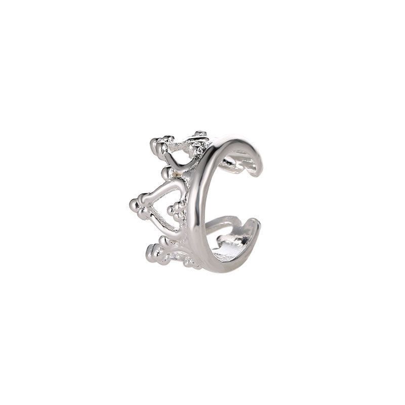 

Fashion Non-Pierced Earrings Minimalist Retro C- Shaped Ear Clip Stylish Leaves Ear Clip Cartilage U-Shaped Earrings 02 Silver 4237