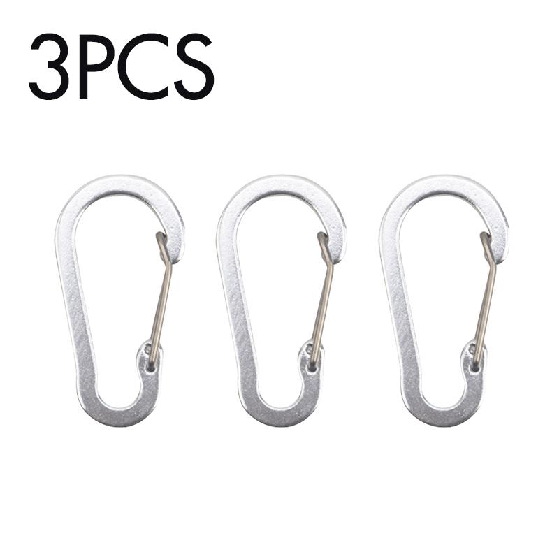 

3PCS/Lot Aluminum Alloy Carabiner 10 Color Available Gourd Shape Keychain Ring Mountaineering Camping Luggage Hanging Buckle ZYF