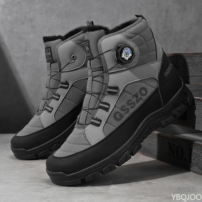 New winter men's casual fashionable warm cotton boots anti slip wear-resistant sports shoes versatile comfortable men's shoes