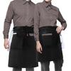 Waitress Aprons with 3Pocket Waist Aprons Commercial Waiter Half Apron with Extra Long Straps for Restaurant Server Work