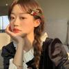 Female Women Hair Accessories Cherry Duckbill Clip Korean Style Hair Clip Rhinestone  Barrettes