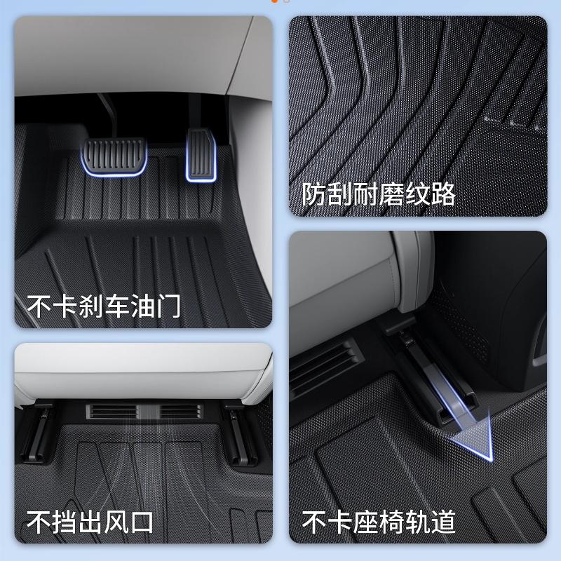 For Geely Galaxy E5 EX5 LHD TPE Car Floor Mats Custom Fit Waterproof All Weather Full Set Anti Slip Interior Protection Mats