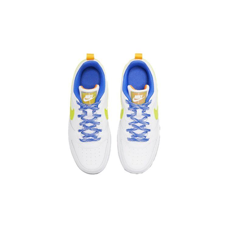Nike Court Borough Low 2 Fabric Low top Skateboard Shoes White Green Unisex DQ7770-100
