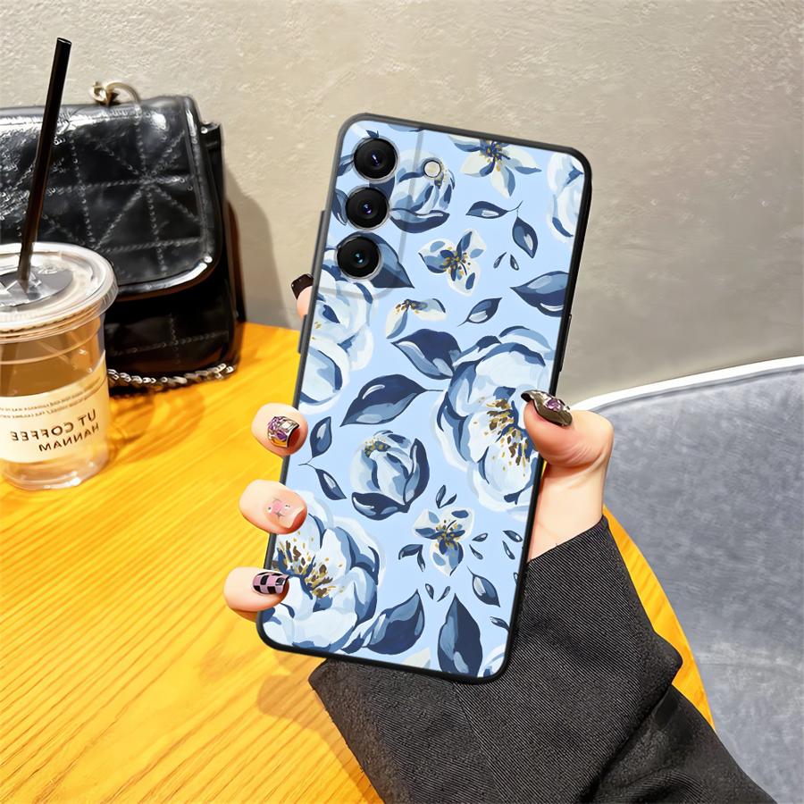 Case for Samsung Galaxy A57 A15 A23 A73 A51 A37 A25 A16 A55 A06 A52 A36 A53 A17 A05 Phone Cover A13 A70 A12 A41 A50 Cartoon Blue