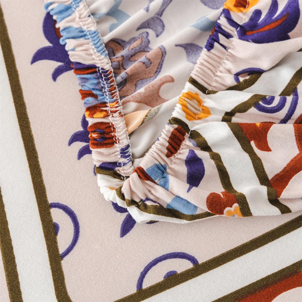 Funda Elástica para Sofá con Estampado Boho Cubre Sofá Cubre Sillón Para Sala de Estar Oficina Decoración del Hogar