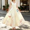 Summer Beach Maxi Dress Sleeveless Lightweight Flowy Fresh Watercolor Style,Versatile for Vacation,Daily Outings,Casual Gatherings & Beach Walks