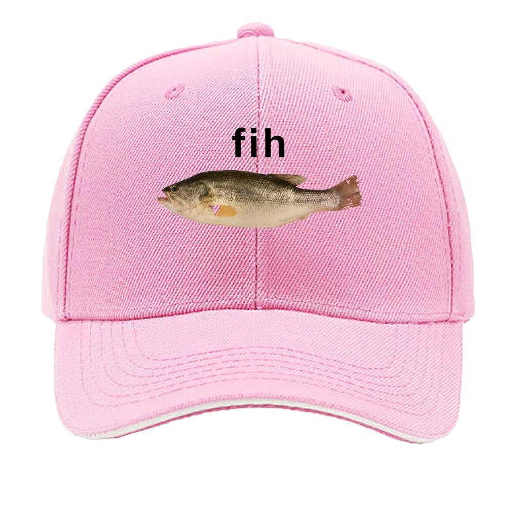 Fih Fish Meme Graphic Sandwich Baseball Cap Sun Cap Outdoor Workouts Hat