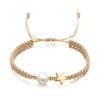 Adjustable Star-Shaped Bracelet Pearl Bead Casual Bracelet Creative Woven Bracelet  Men