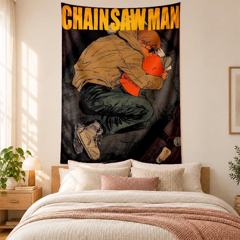 Chainsaw Man Tapestry highquality for decorating living room bedroom dorm walls ideal as bedroom wallart orholiday gift