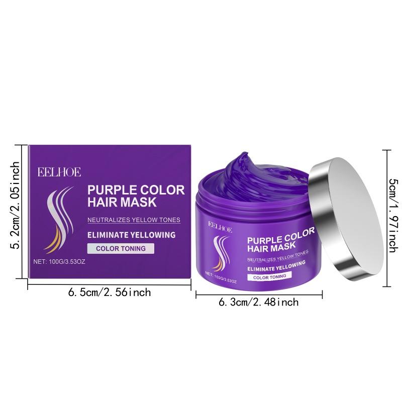 100g Keratinová fialová maska na vlasy vyživuje a hydratuje vlasy, aby je udržela před suchými a krepatými vlasy Maska vhodná pro všechny typy vlasů Perfektní vánoční dárek