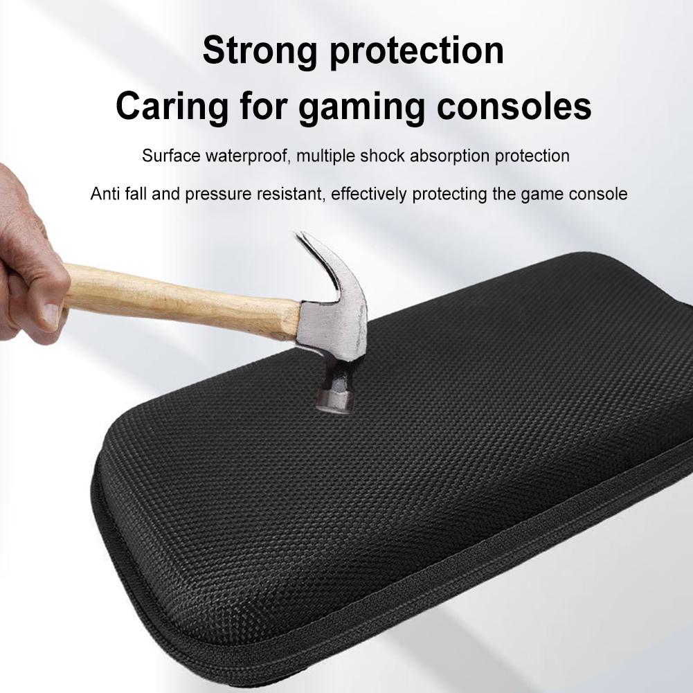 EVA Hard Carrying Case Anti-scratch Shockproof Travel Protective Case with Hand Strap for RG40XX H/RG405M Handheld Game Console