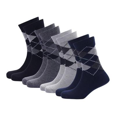 A Set of Men's Mid-calf Socks (4 Things), Men Mid-Calf/Crew Set of 4, Wildstuff