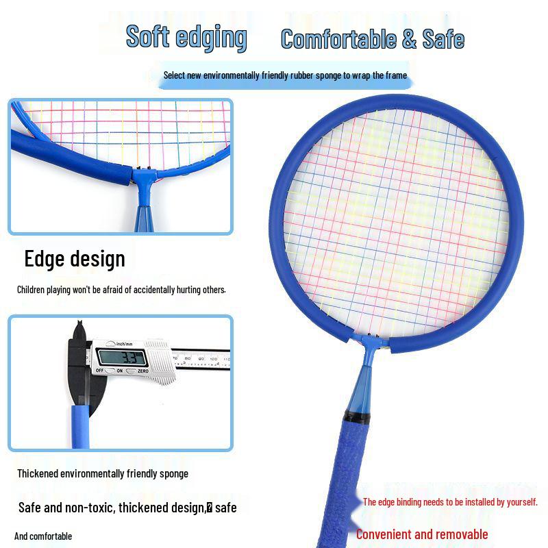 Super Light Children's Beginner Badminton Racket Set for Ages 3-12