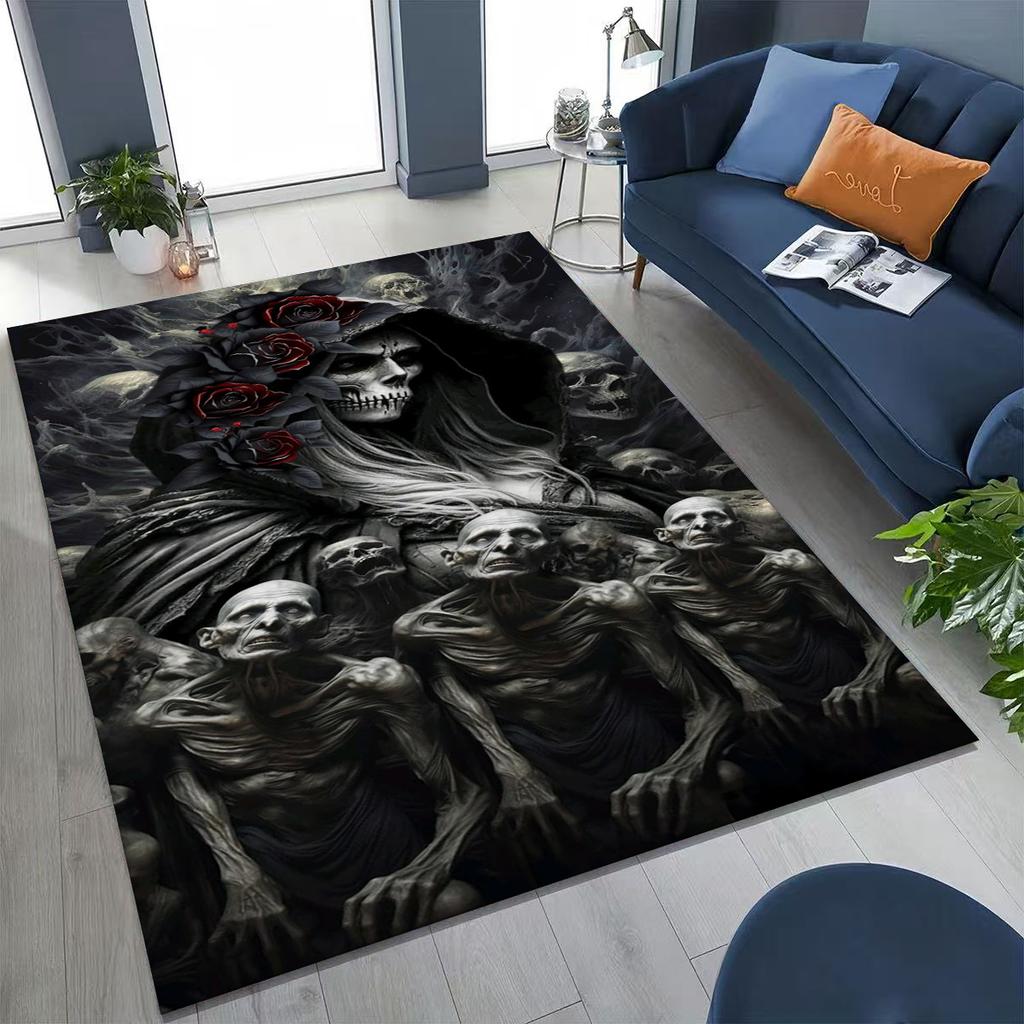 27 Style Terrifying Ghost Spirit Apparition Specter Gothic Rug for Bedroom Living Room Sofa Home Doormat Decor,Non-slip FloorMat