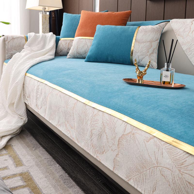 Новый чехол для дивана из синели для гостиной — фото 3