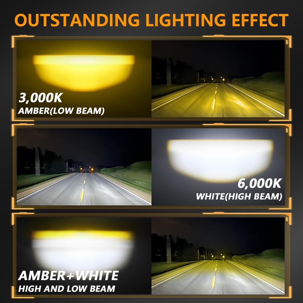 M15 2Pcs Motorcycle Auxiliary Lamp IP68 Waterproof High Brightness Aluminum Alloy DRL LED Spotlight