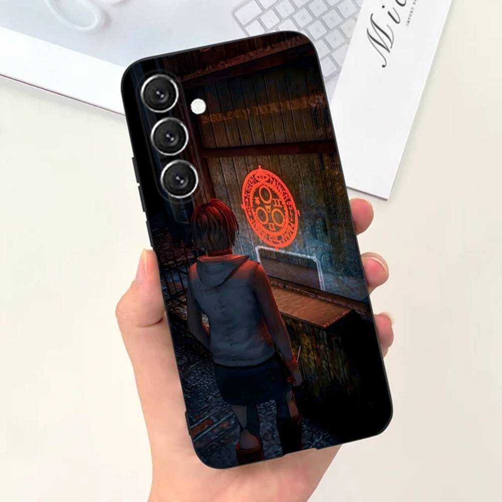 Horror Games Silent Hill Phone Case Phone Case For Samsung S25,S24,S21,S22,S23,S30,Ultra,S20,Plus,Fe,Lite,Note,10,5G Black Cover