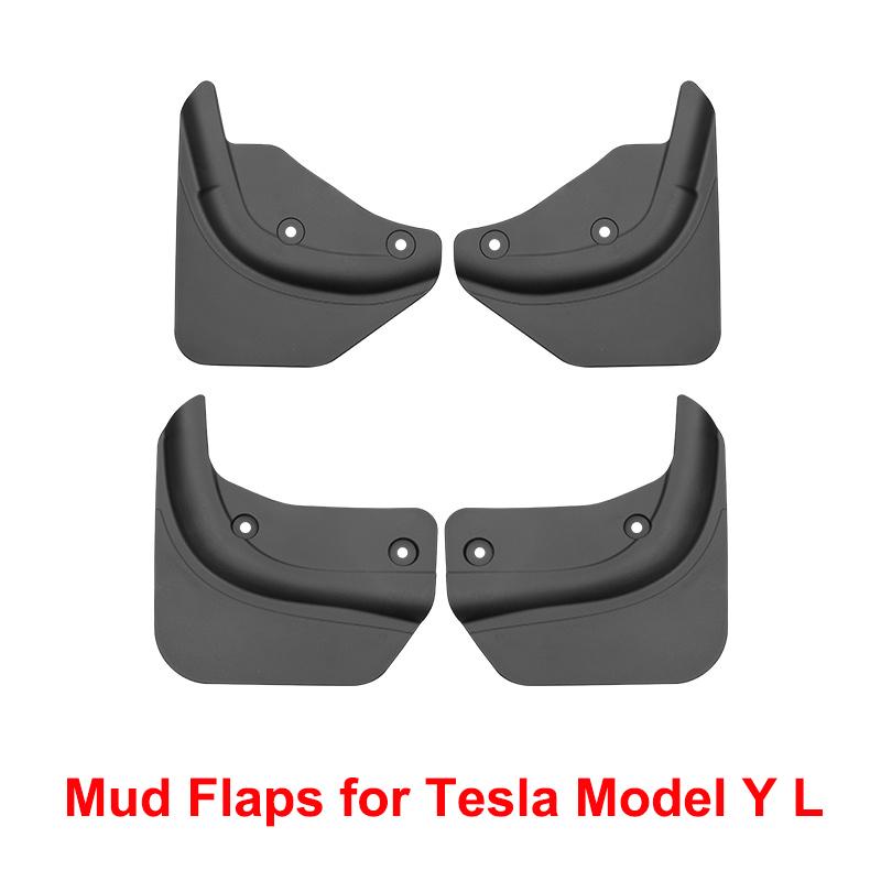 for Tesla Model YL 2026 Accessories Mudflaps TPE Front Rear Wheel Mud Flaps Tire Splash Mudguard Protection Y L 6 Seater 2025