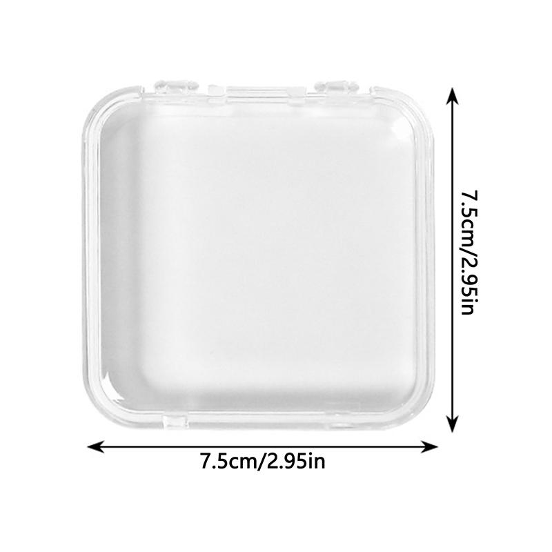 

Прозрачная коробка для хранения Квадратная акриловая коробка для упаковки серег и ювелирных изделий Прозрачный портативный органайзер для хранения продуктов Значок