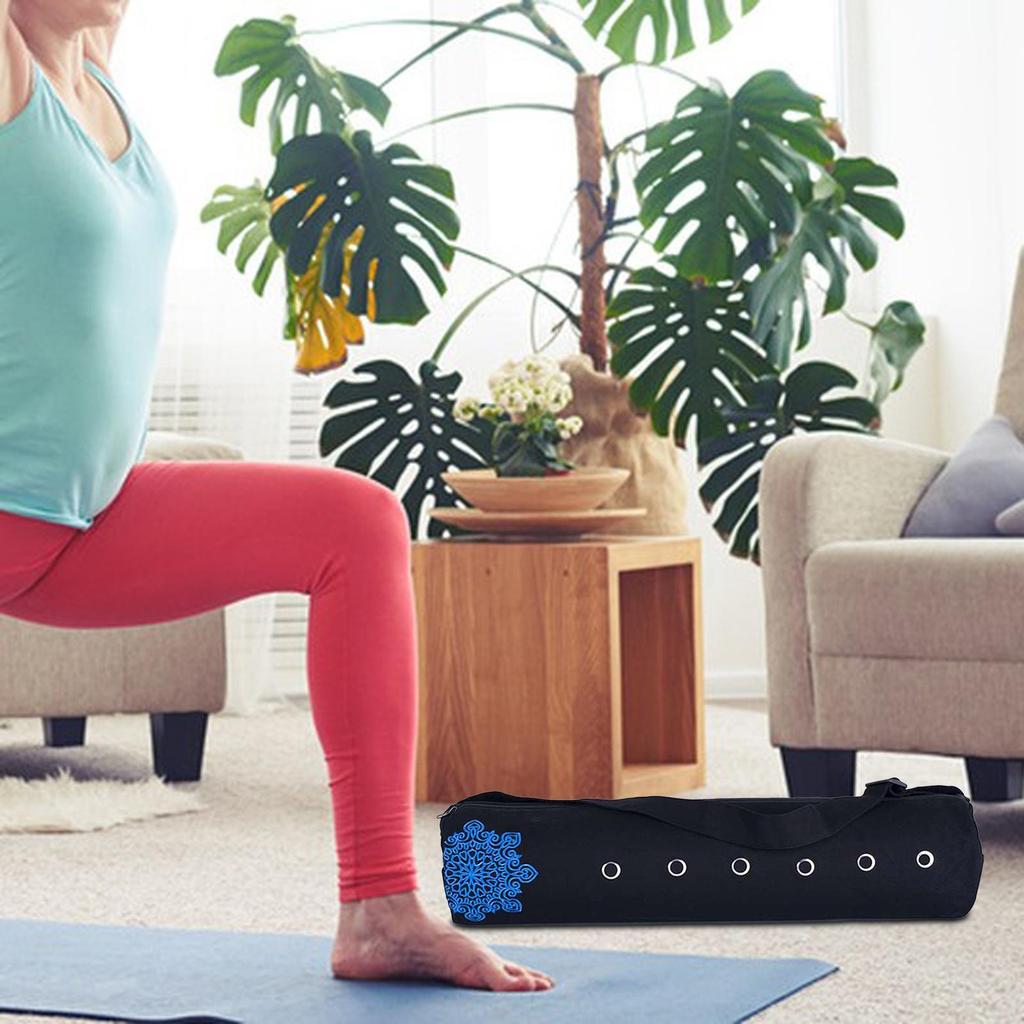 Yoga Mat Bag Sports Gym Bag with Adjustable Shoulder Strap Lightweight Breathable Nonslip Mat Holder Canvas Yoga Mat Carrier