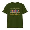 You Re My Little Bookworm I Read More Boooooks On T Shirt for Women  Fashion Vintage Washed Streetwear Soft Breathable