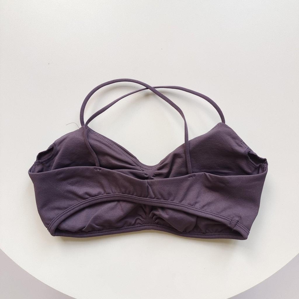 Backless Yoga Sports Bra with Chest Pads - Quick-drying, Shockproof Fitness Tank Top