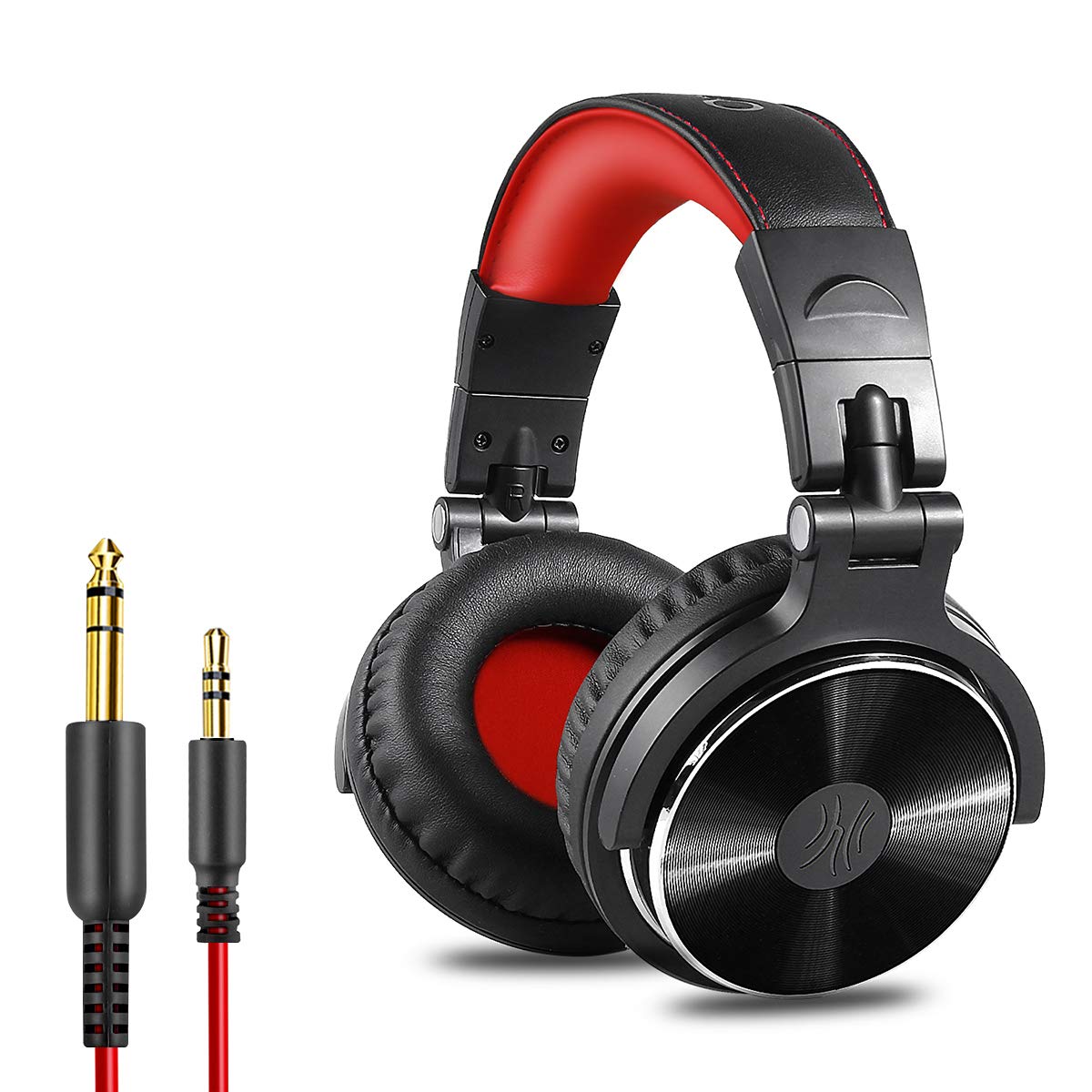 

OneOdio Pro10 Wired Dual Hole Monitor Headphones for with Instrument Music Movie Home Telework Over-Ear Headphones, Connection, DJ, Microphone, HiFi, червоний