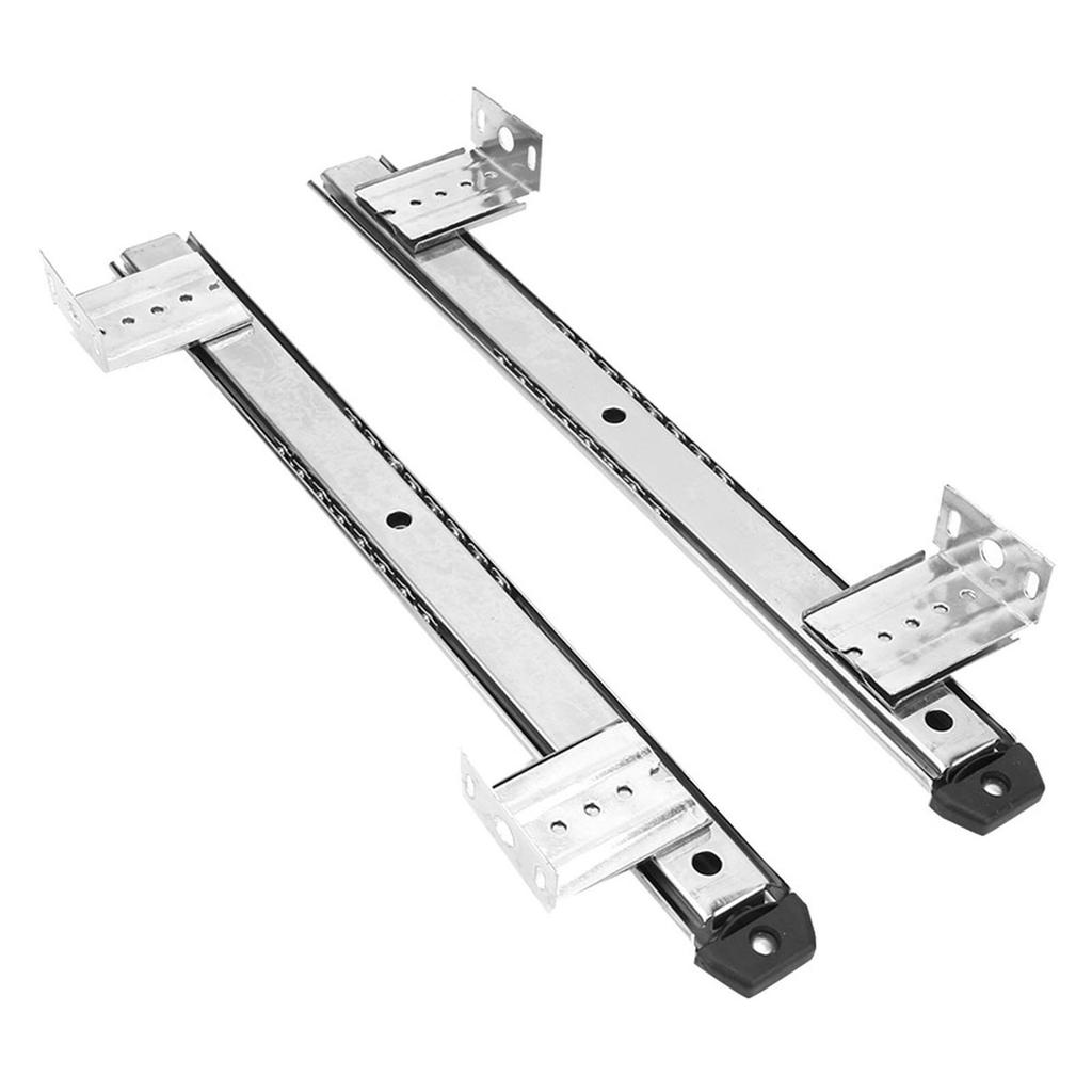 2Pcs Thickened Cold Rolled Steel Computer Desk Keyboard Slide Rail Bracket