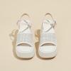 2025 summer thick-soled wedge sandals women's one-word buckle with open-toed European and American big-name wind outdoor Roman shoes waterproof table