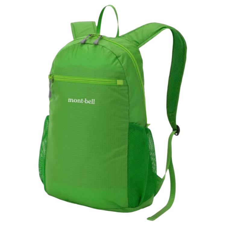 

MONTBELL 10L Versatile Front Logo Print Nylon Backpack Unisex Couple Green зелёный