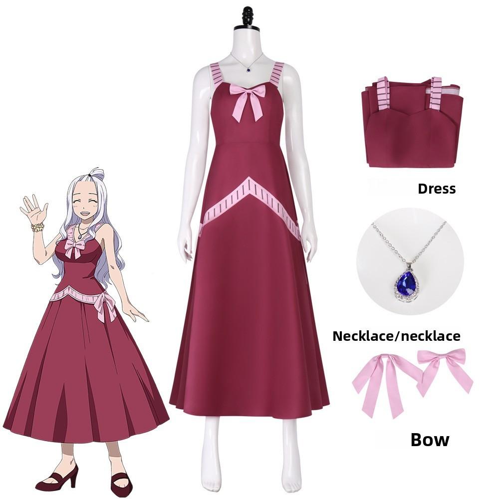 Fairy Tail Mirajane Strauss Cosplay Costume With Polyester Fabric For Halloween Anime Fandoms
