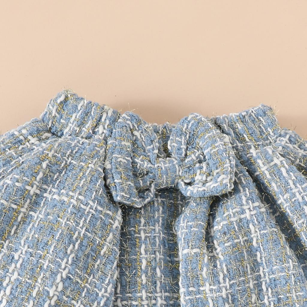 Girls Casual Fashion Set Summer Children Cute Bear Short Sleeve Skirt Set