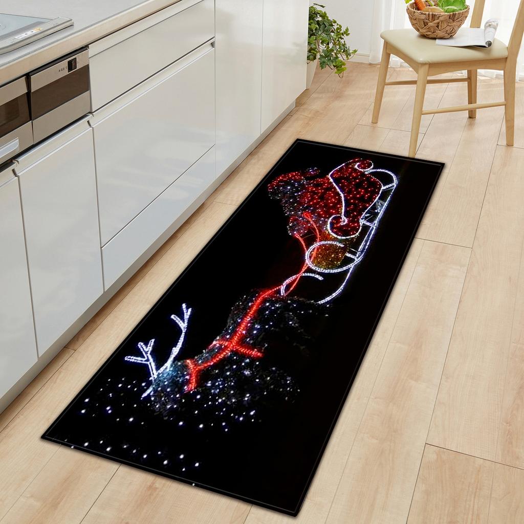Christmas Kitchen Sand Carpet Doormat Long Floor Mat