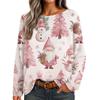 Womens  Fall Sweaters Long Sleeve Print Tops Pullover Sweaters Loose Dressy Casual Basic Clothes