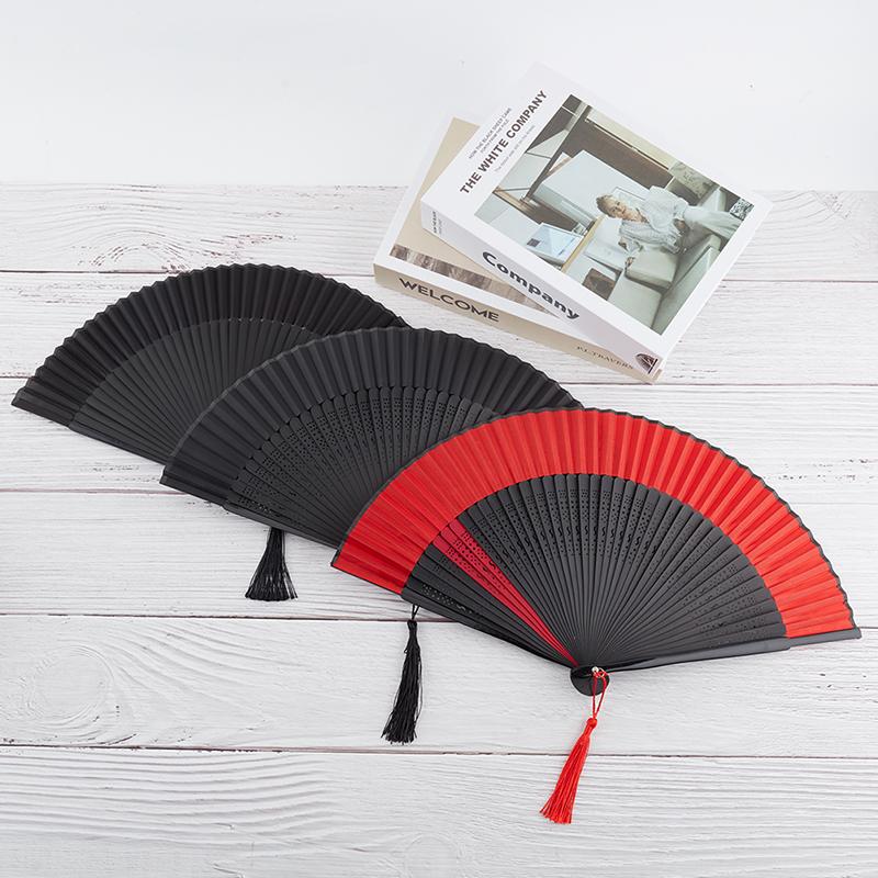 

Китайский стиль Черный Складной Вентилятор Женский Классический Танец Фан Крафт Вентилятор Складной Вентилятор
