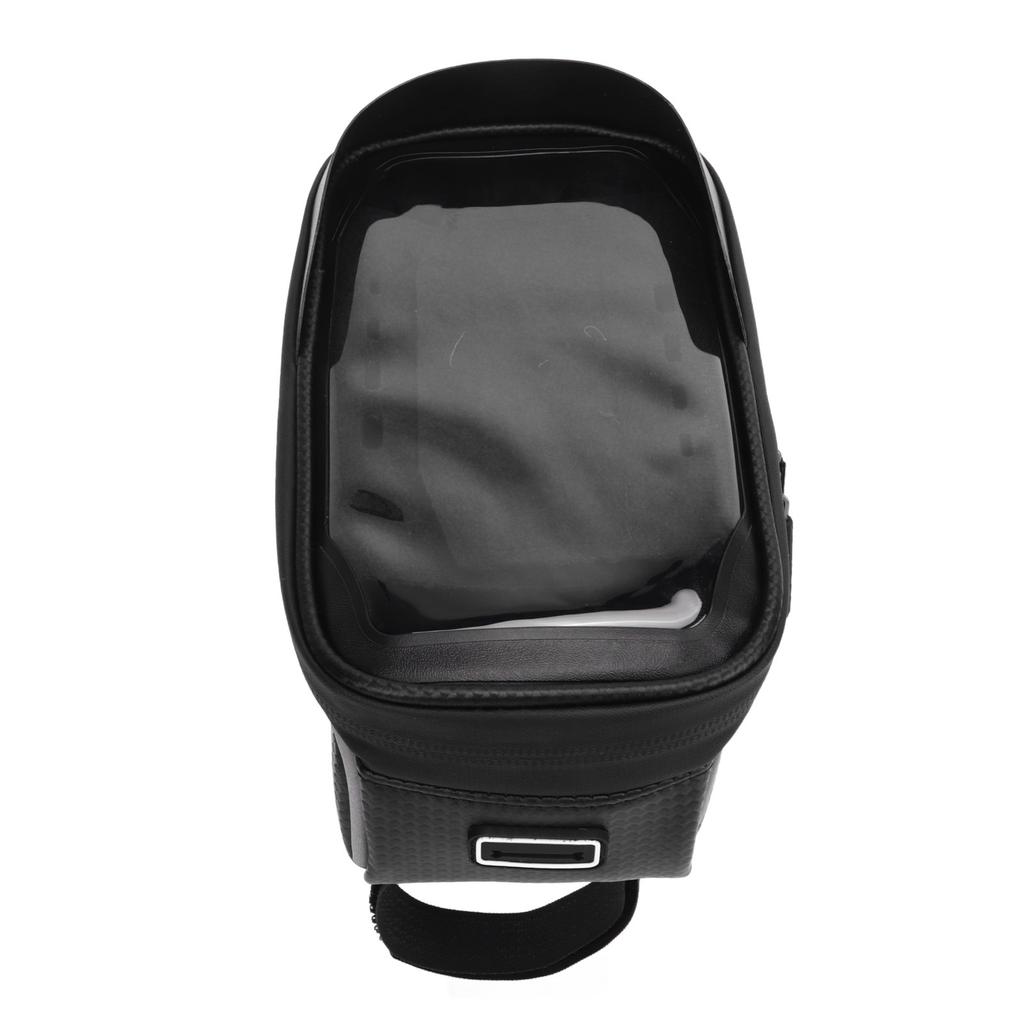 Bike Phone Front Frame Bag Black Top Tube Bike Bag Waterproof Bike Phone Mount for Bike Mountain Bike