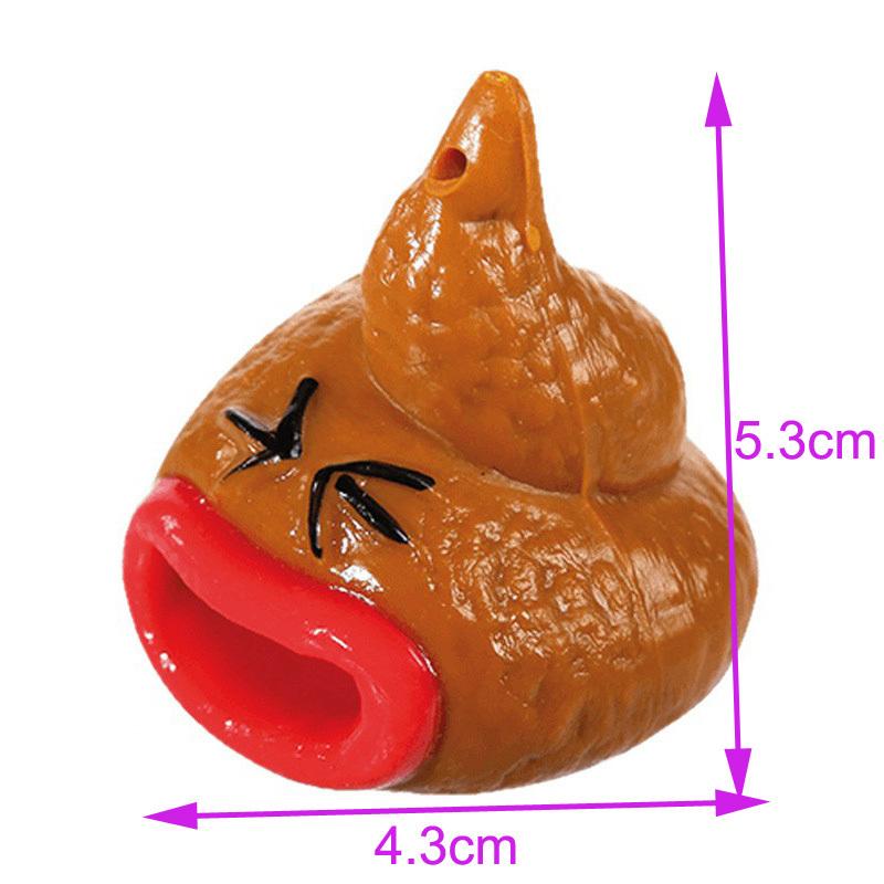 Buy Tongue Out Poop Keychain Creative Tricky Squeeze Novelty Vent Children's Toys