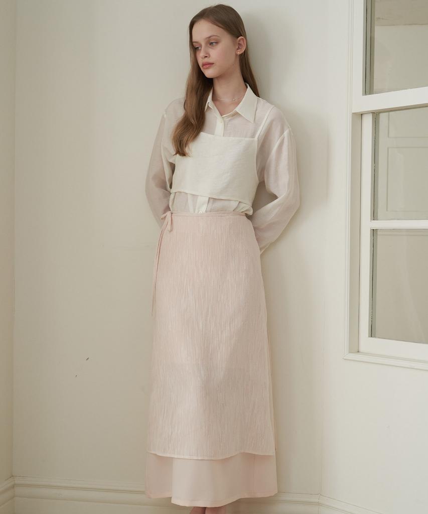 Peullobeu Shine Lap Skirt_Pk/Iv