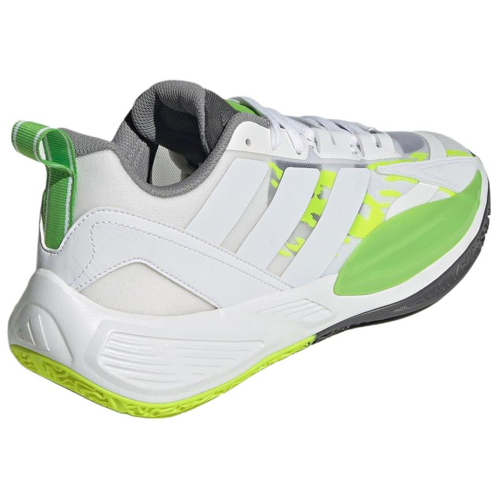 New Adidas XENOBURST Anti Slip Wear Resistant Low Top Basketball Shoes Men's White Green KK3527
