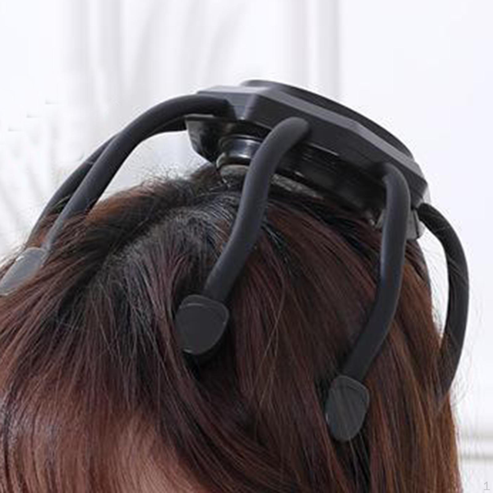 

Электрический массажер для головы, скребок для захвата кожи головы, 8 когтей, прочная рука чёрный