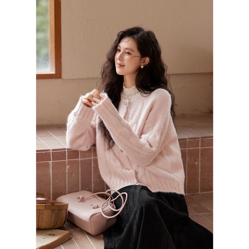 Women s Soft Cable Knit Cardigan One Size