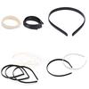 10 Pcs/Set Plastic Hair Band No Teeth Children Hair Accessory Diy Craft 2 Colors